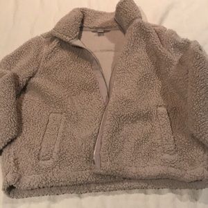 Old navy Sherpa zip jacket, size M.